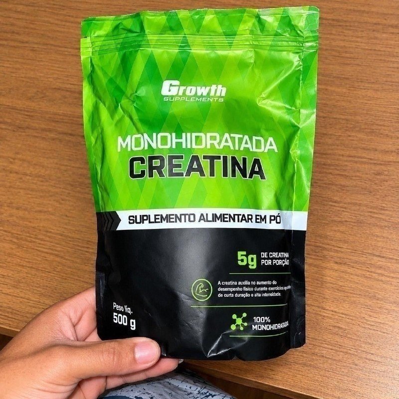 Creatina Growth Supplements Pouch 500g + Frete Grátis