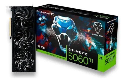 Placa De Vídeo RTX 5060 Ti 16GB Python Iii Gddr7 Gainward