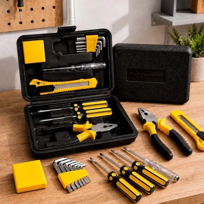 Kit Jogo De Ferramentas Aço Carbono Titanium 11 Peças