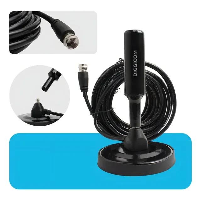 Antena Digital Sinal 4K HD Smart TV Diggicom
