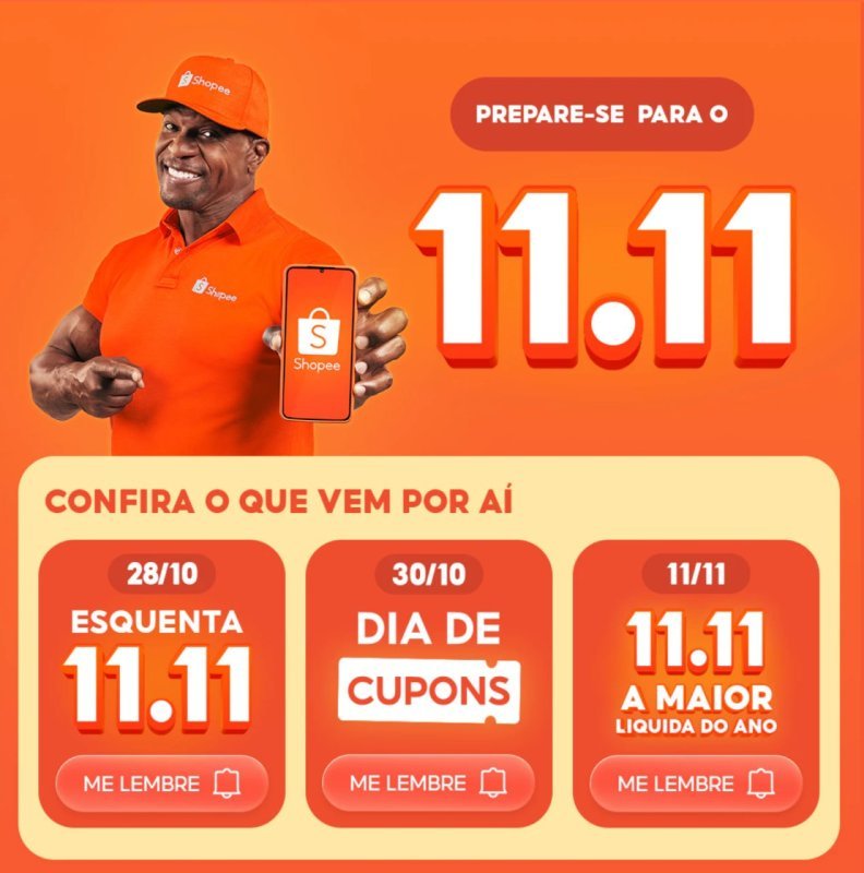 Meia Noite tem Esquenta Shopee 11.11