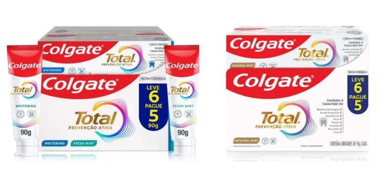 6 Un. Colgate Creme Dental Prevenção Ativa 90G