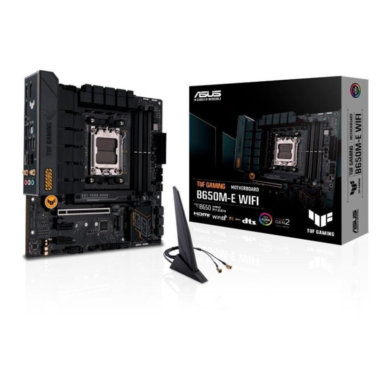 Placa Mãe Asus Tuf Gaming B650m-e Wifi Amd Am5 Ddr5 Preto