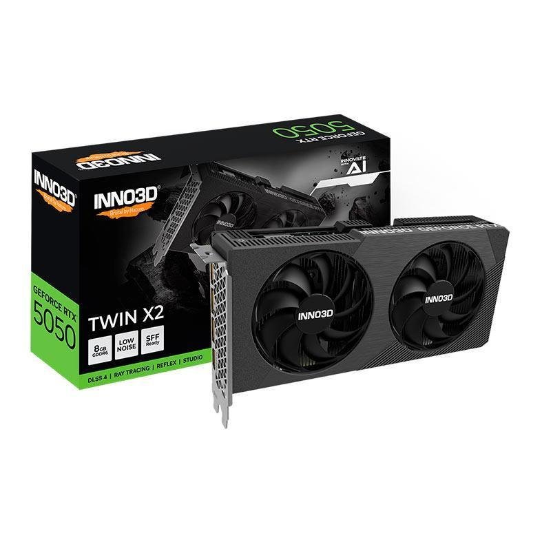 Placa de Video INNO3D GeForce RTX 5050 Twin X2, 8GB