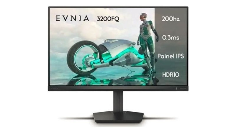 Monitor Gamer Phillips De 23.8 Full Hd Ips Com 200hz Preto
