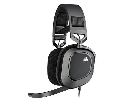 Headset Gamer Corsair HS80, RGB, Drivers 50mm, Preto