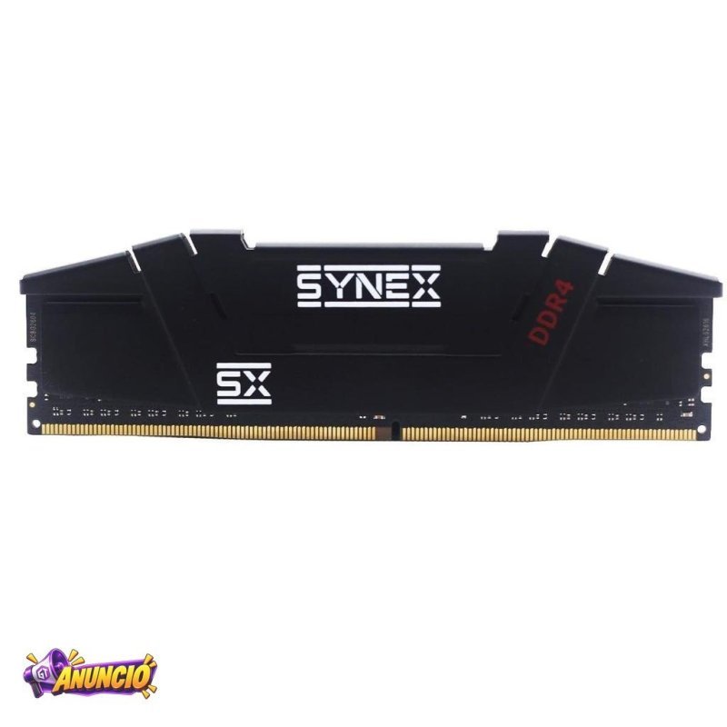 Memória DDR4 Synex, 16GB, 3200MHz, Preto