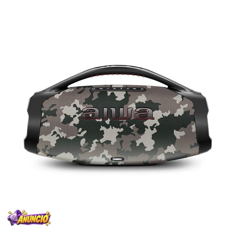 Caixa de Som Bluetooth Aiwa Boombox BBS-01-BG 200W Camuflada