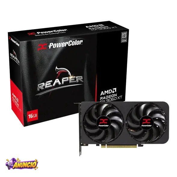 Placa de Vídeo PowerColor Radeon RX 9060 XT Reaper 16GB GDDR6 128-bit PCIe 5.0 16GB-A - REEMBALADO