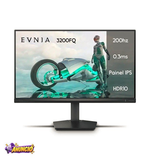 Monitor Gamer Phillips De 23.8 Full Hd Ips Com 200hz Preto