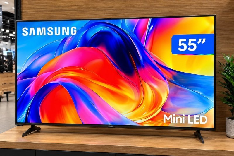 Samsung Smart TV 55" Mini LED 4K M75H 26/2027 + Frete Grátis