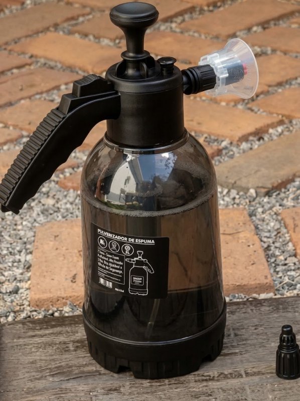 Pulverizador Manual 2 L Snow Foam Profissional Com 3 Bicos para Espuma Ativa