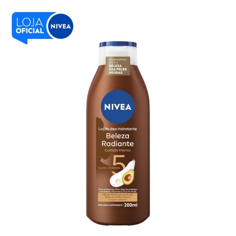 NIVEA Hidratante Desodorante Beleza Radiante Cuidado Intenso 200ml