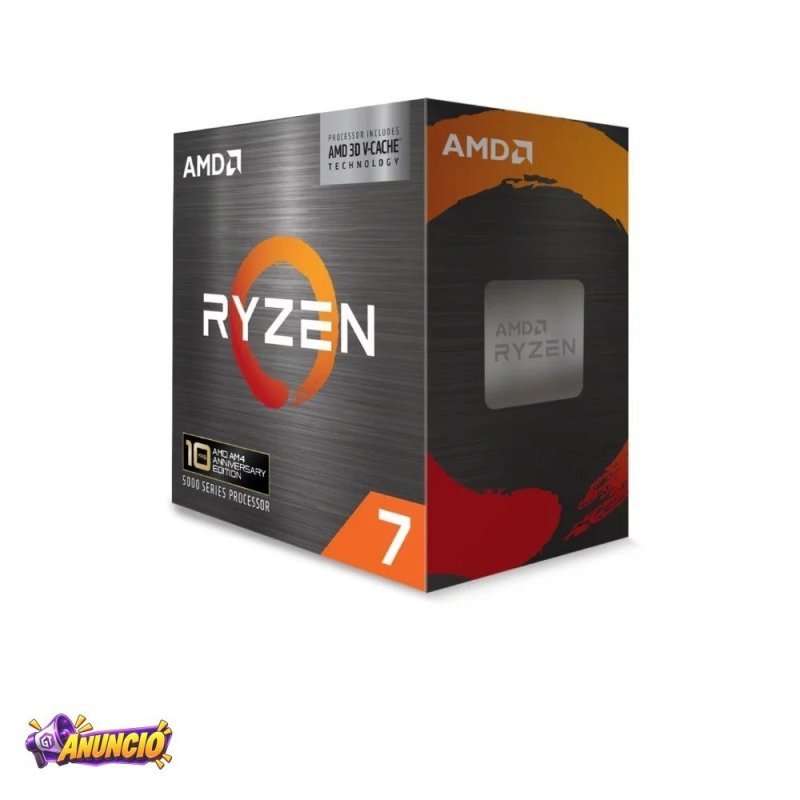 Processador Amd Ryzen 7 5800X3D 3 4Ghz 8 Core Cache 100 MB Am4 100 100000651Pof