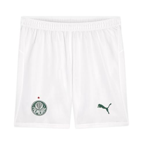 Shorts Puma Palmeiras Torcedor Home Shorts 26, Branco, EGG, Masculino
