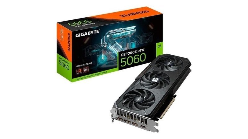 Placa de Vídeo Gigabyte GeForce Rtx 5060 Gaming Oc, 8GB, Gddr7, 128-bit