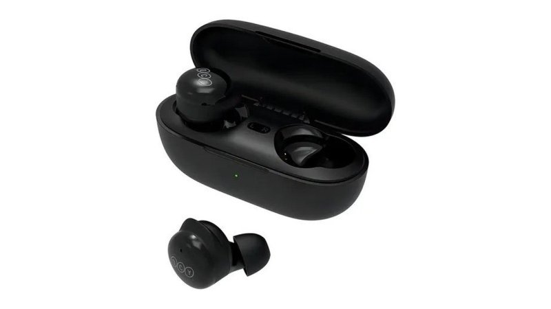 Fone Qcy T17 Bluetooth 5.1 Modo Game E Cancelamento De Ruído Cor Preto