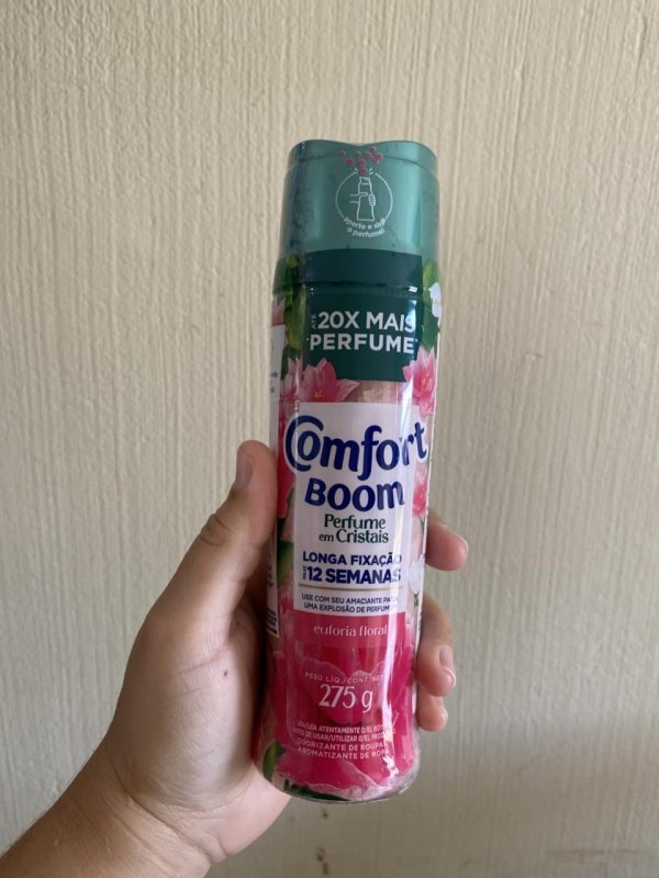 Comfort Boom Odorizador de Roupas Cristais de Perfume Euforia Floral 275gr
