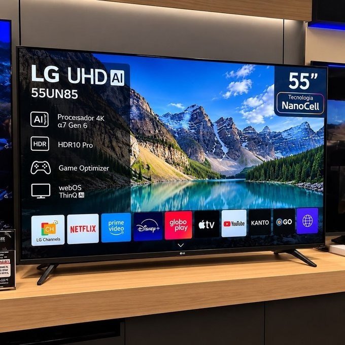 Smart TV LG 55'' 4K Ultra HD NANO AI + Frete Grátis