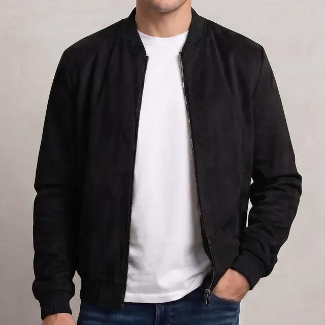 Jaqueta Masculina Bomber Suede Premium Elegante