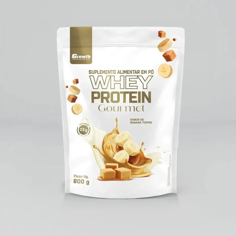 Whey Protein Gourmet 800g Growth Supplements - Banana Toffee