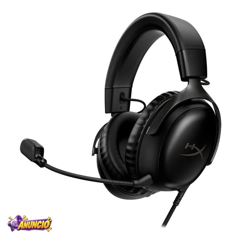 Headset Gamer HyperX Cloud III, Driver 53mm, USB, Multi Plataformas, Preto - 727A8AA