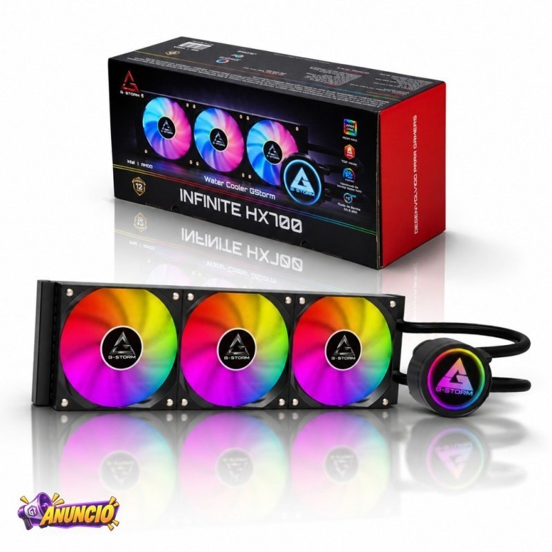 Water Cooler GStorm HX700 ARGB 360mm 320W Intel AMD