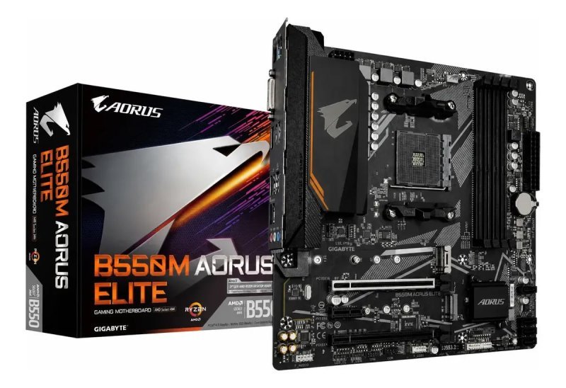 Placa Mãe Gigabyte B550m Aorus Elite, Ddr4, Amd Am4