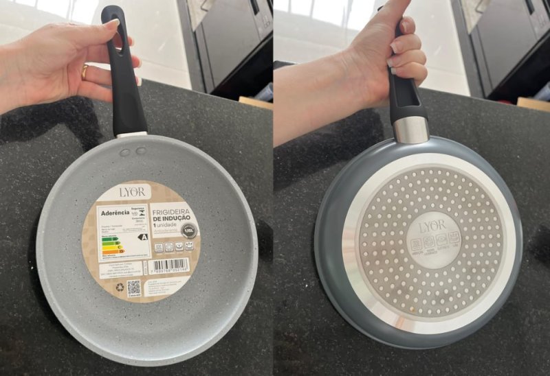 Frigideira LYOR de Indução em Alumínio com Revestimento Cerâmico Granilite 20cm