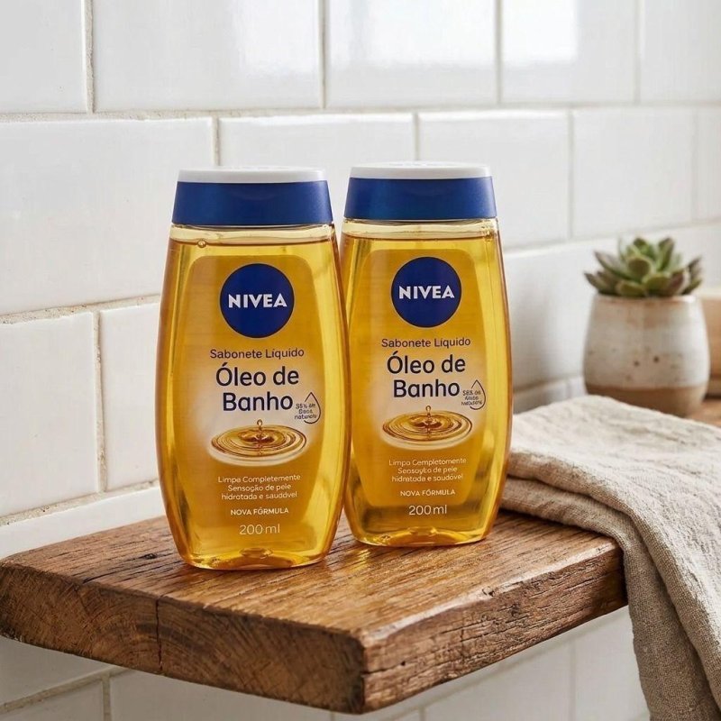 Kit com 2 Sabonetes Líquido Óleo de Banho 200ml