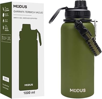 Garrafa Térmica Esportiva MODUS 950ml em Aço Inoxidável – Verde