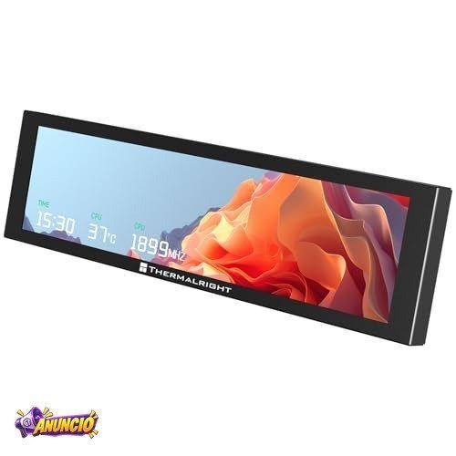 Thermalright Trofeo Vision 9.16 LCD preto, tela magnética LCD colorida de 9,2 polegadas