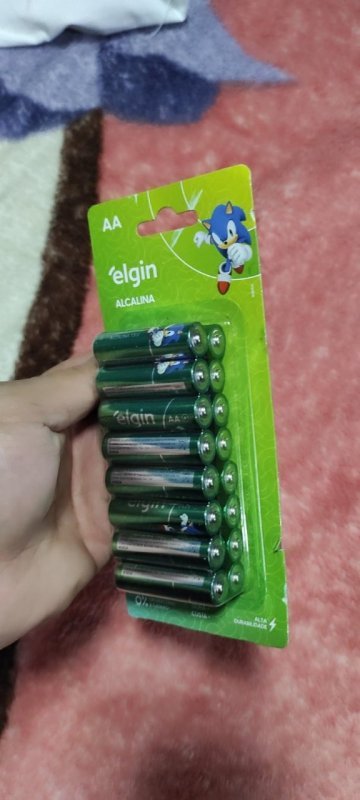 Pilhas Alcalinas AA Elgin - Tubo com 24 unidades + Frete Grátis