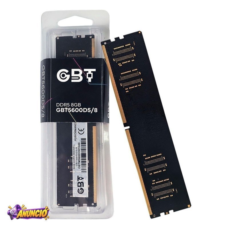 Memória Gbt 8GB Ddr5 5600mhz - Gbt5600d5/8