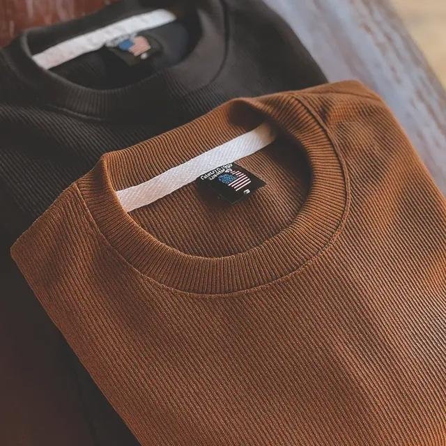 Kit 2 Camisetas Oversized Masculina Texturizado Premium Kit 2 Over - Preto Marrom (P ao GG)