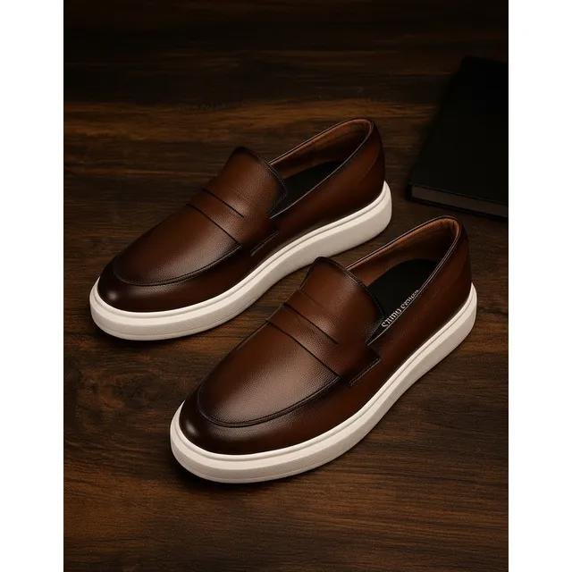 Sapato Loafer Masculino Mocassim Couro Casual Comfort Luxo (37 ao 46)