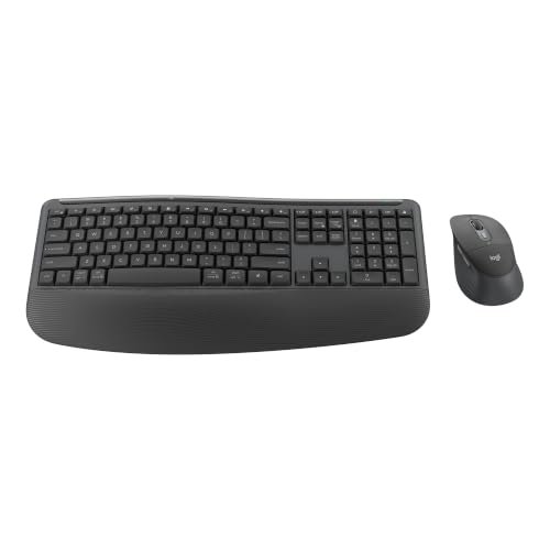 Combo Teclado e Mouse Sem Fio Logitech Signature MK880 Comfort Plus
