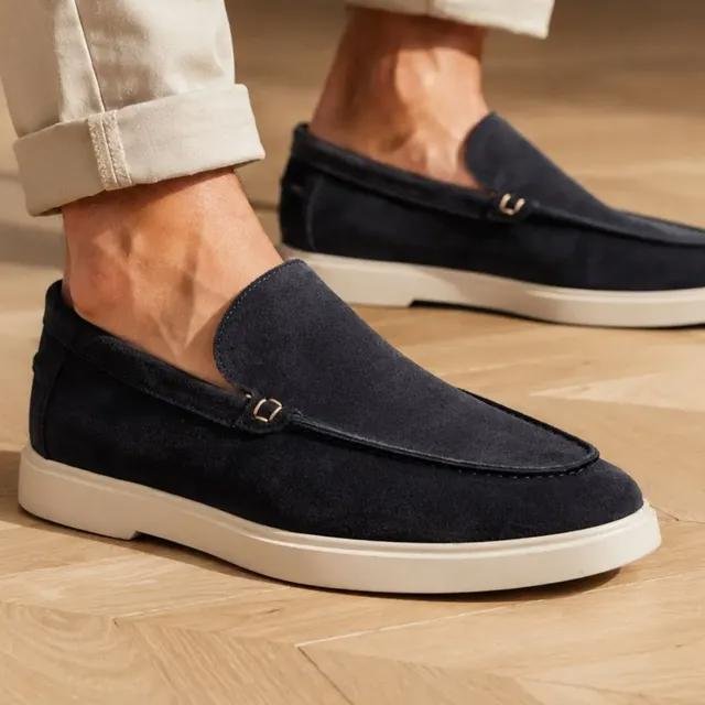 Sapato Mocassim Masculino Couro Legítimo Suede Casual Loafer (37 ao 44)