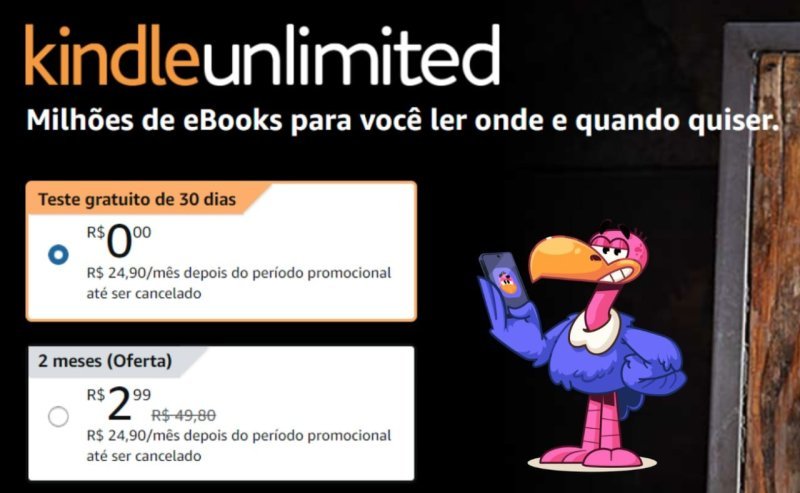 30 dias de Kindle Unlimited GRÁTIS