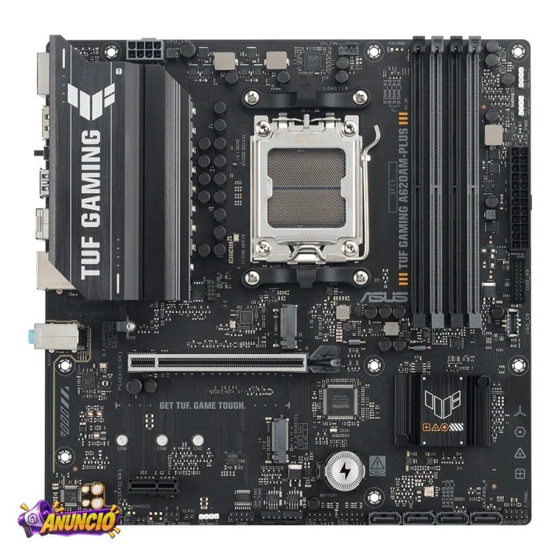 Placa Mãe ASUS TUF GAMING A620AM-PLUS, AMD AM5 , m-ATX, DDR5 - 90MB1N30-M0EAY0