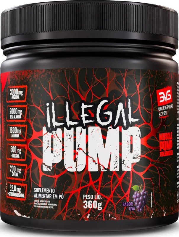 ILLEGAL PUMP Sabor Uva - Pré Treino Extra Forte