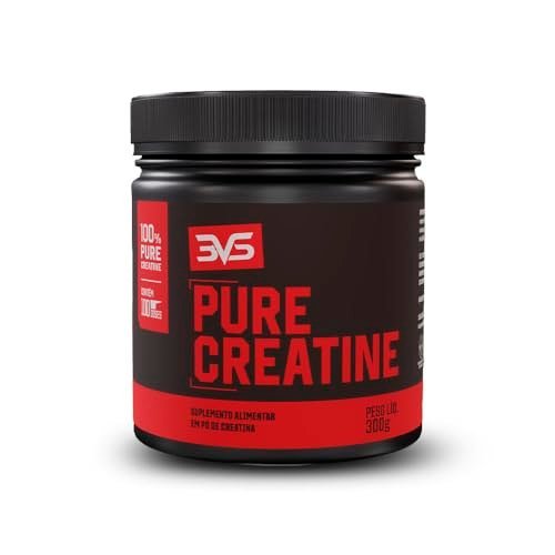 Creatina Monohidratada Pura Micronizada 300g 3VS Nutrition · 100% Pureza · Sem Sabor · 100 doses