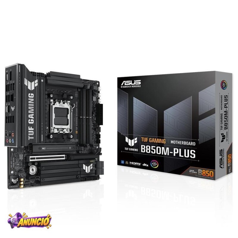 Placa Mãe Asus TUF Gaming B850M-PLUS, Chipset B850, AMD AM5