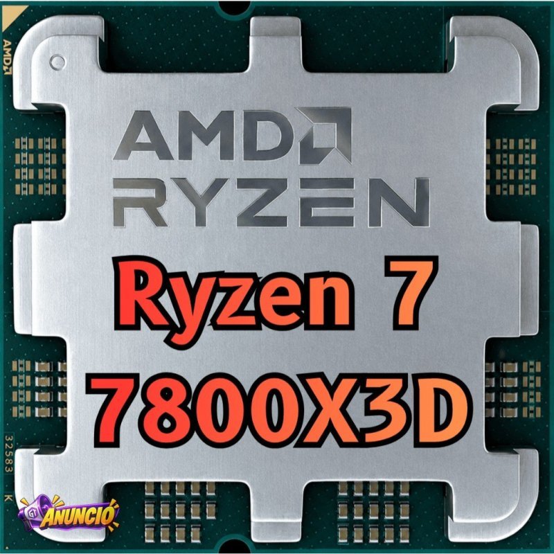 Processador AMD Ryzen 7 7800X3D, 4.2GHz, 5.0GHz Max Turbo, Cache 104 MB, AM5, Com Vídeo Integrado