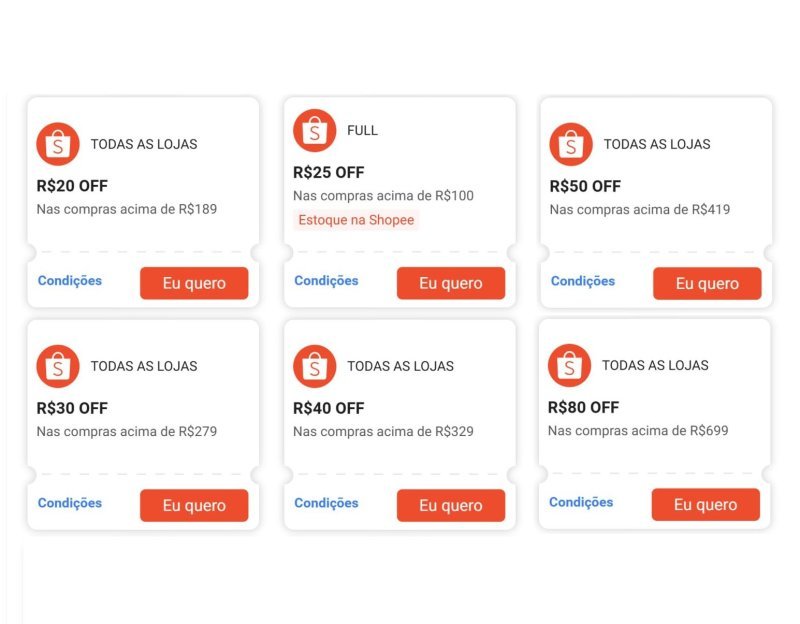 R$100 OFF em R$999 (Válido em Tecnologia)