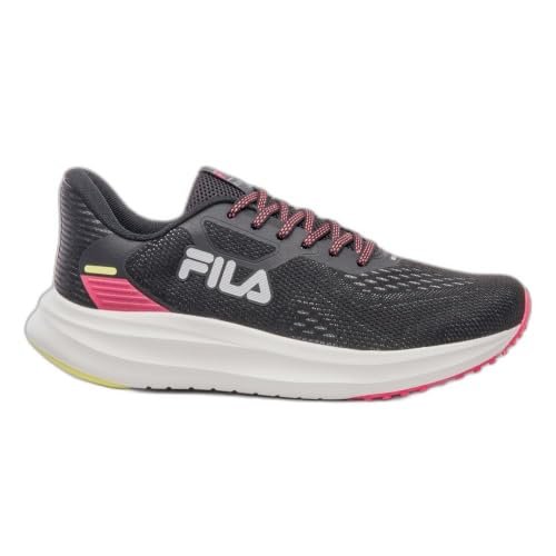 Tênis Fila Fastness Preto Rosa e Verde Limão - Feminino - 36 - Preto