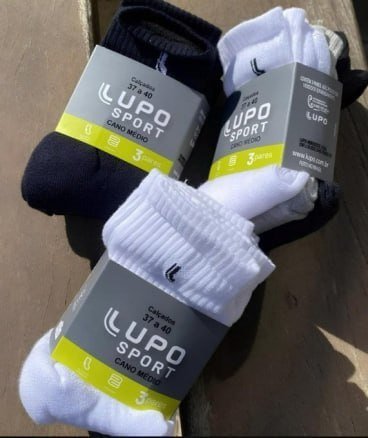 Kit 10 Pares de Meias Lupo Cano Médio