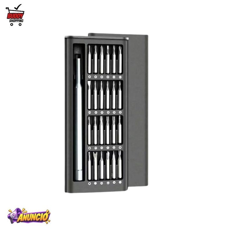 Kit De Chave De Fenda Magnética Multifuncional 24pcs