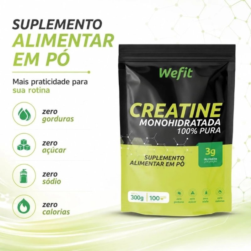 Creatina Monohidratada Refil 300g Wefit