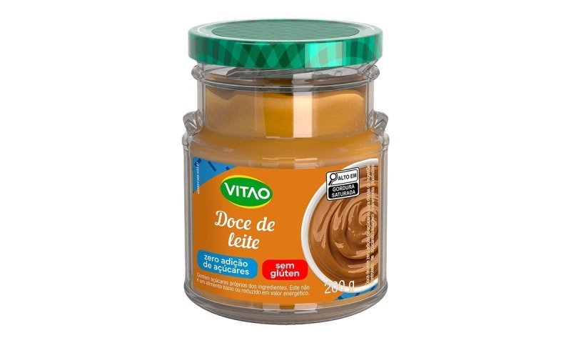 Doce de Leite Zero Açúcar Vitao 200 g Sem Glúten